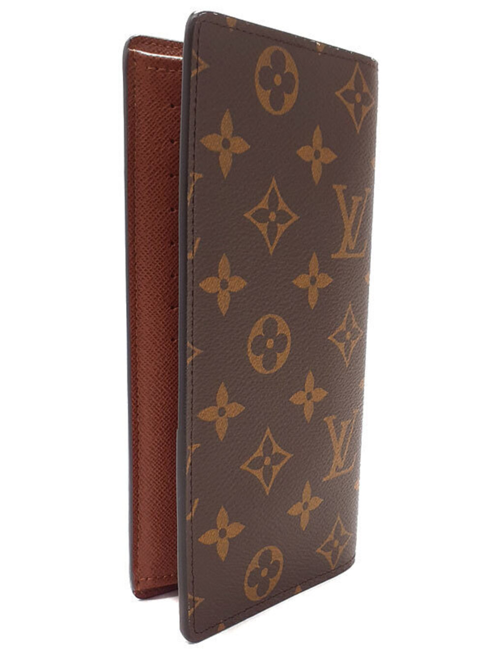 Louis Vuitton Long Bi Wallet fold Monogram Brazza Portefeuille Brown